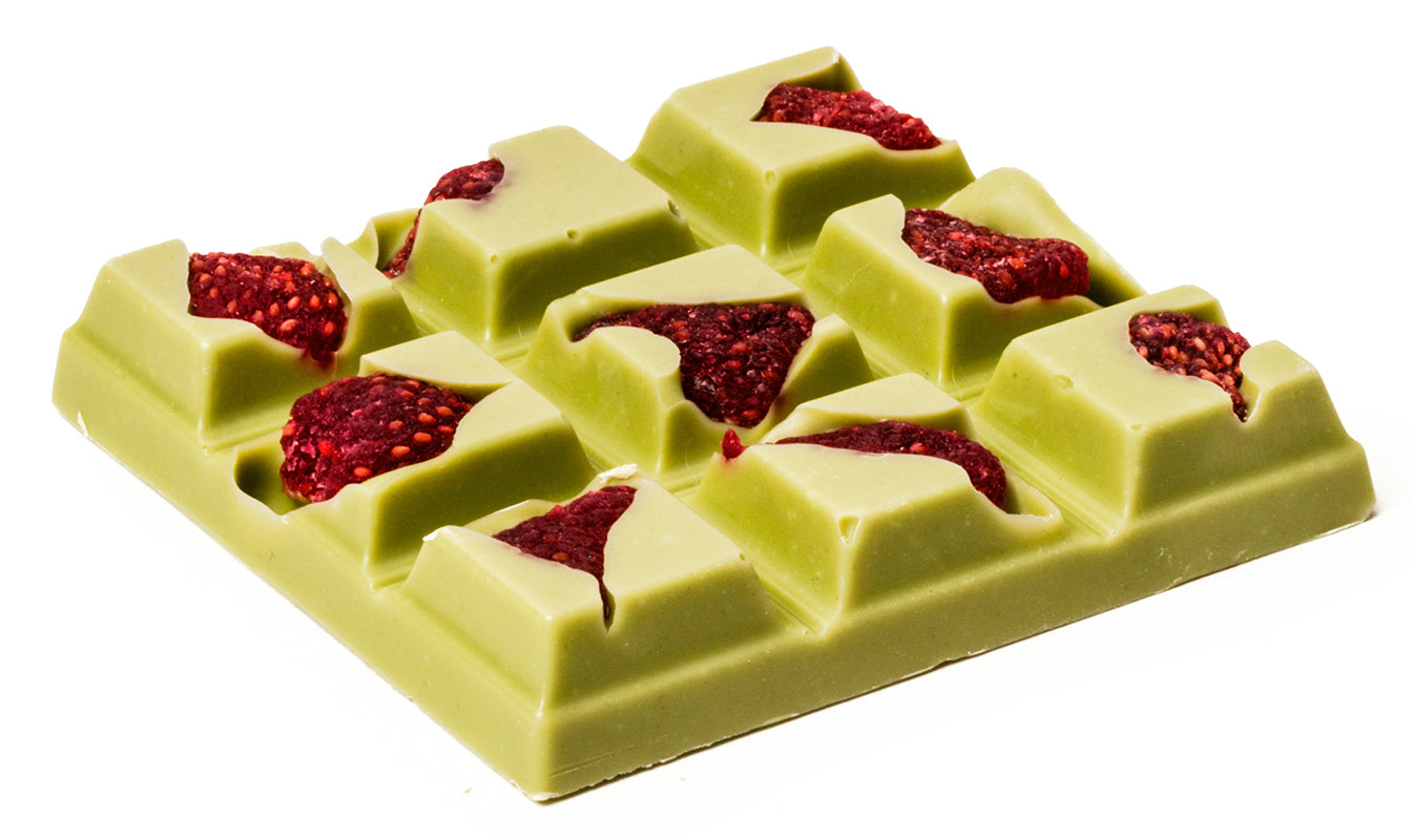 White Chocolate Macha Strawberry Bar