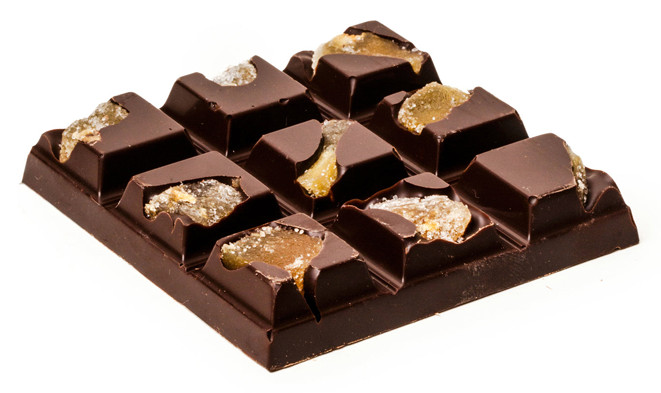 Dark Chocolate with Ginger Peekaboo Bar