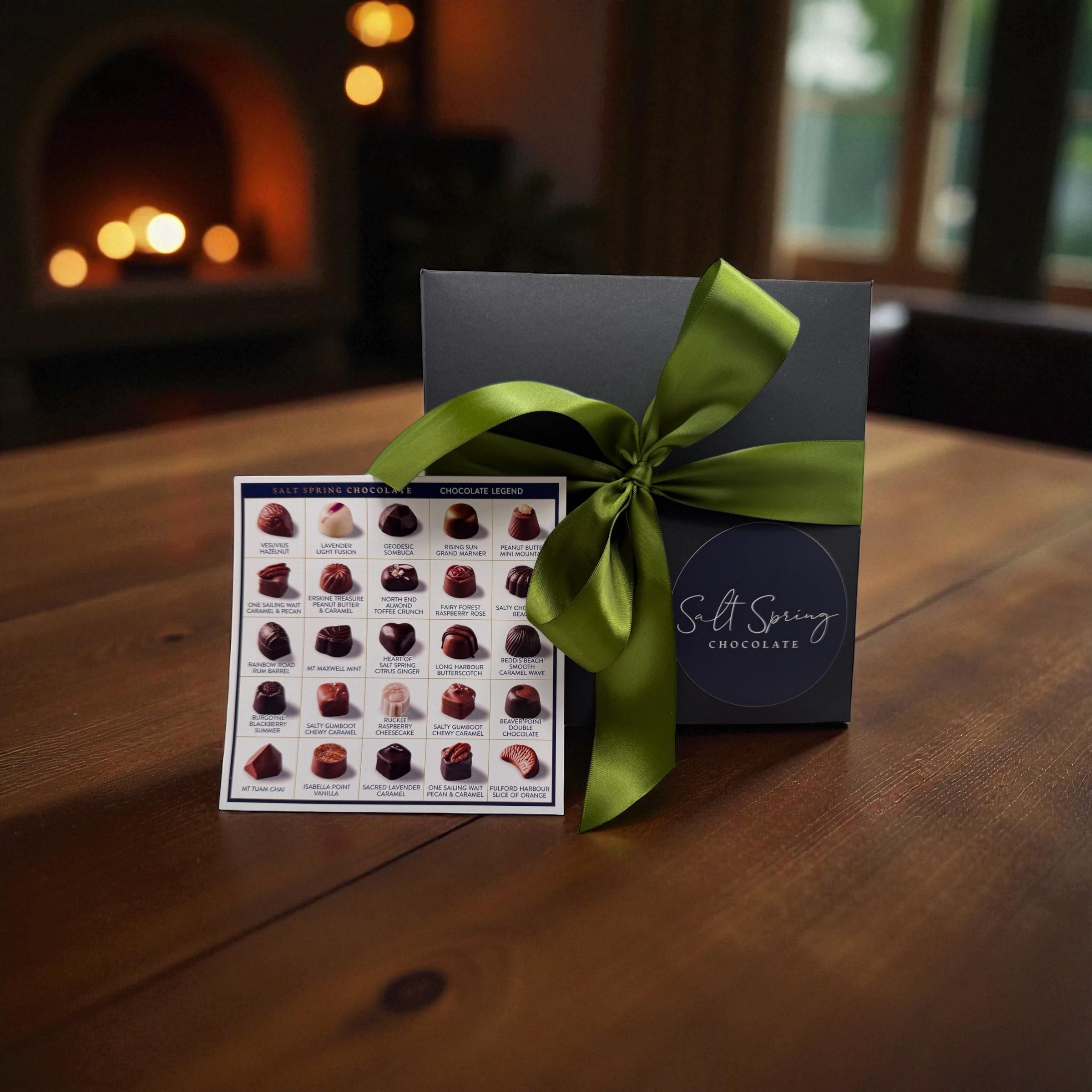 25 piece Salt Spring Assorted Holiday Chocolate Box