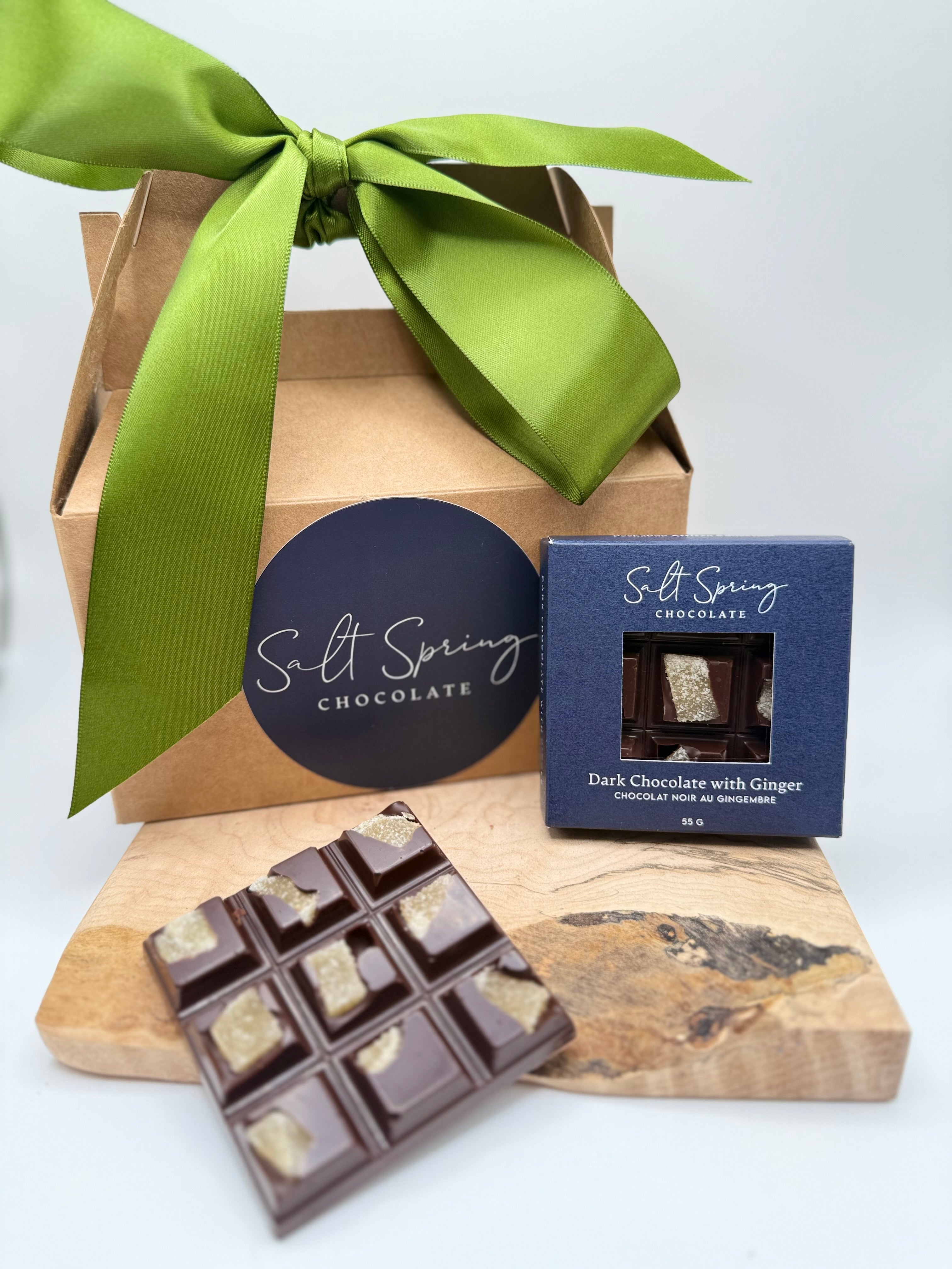 Dark Chocolate with Ginger Peekaboo Bar