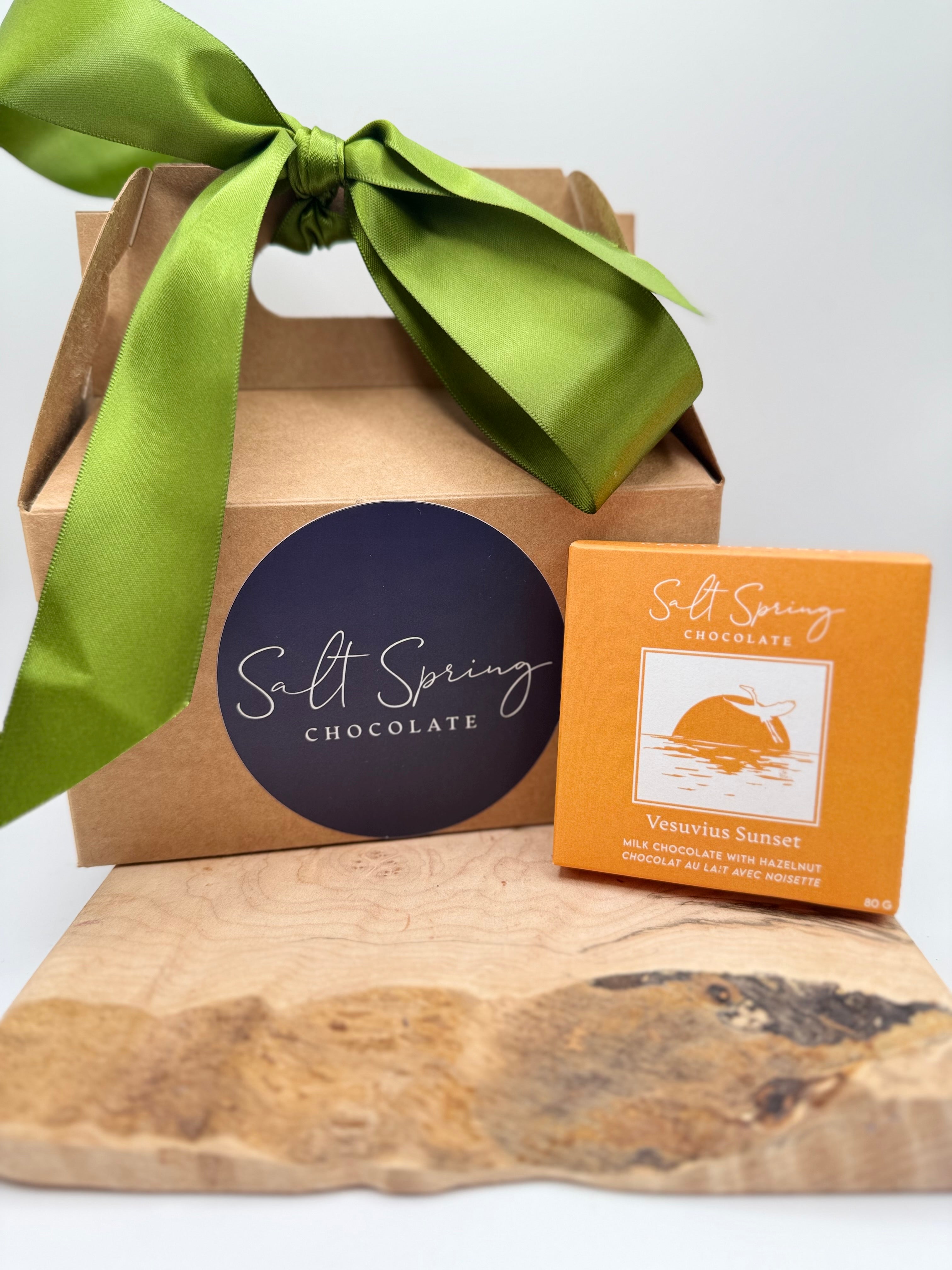 Vesuvius Sunset Dark Chocolate Hazelnut Bar