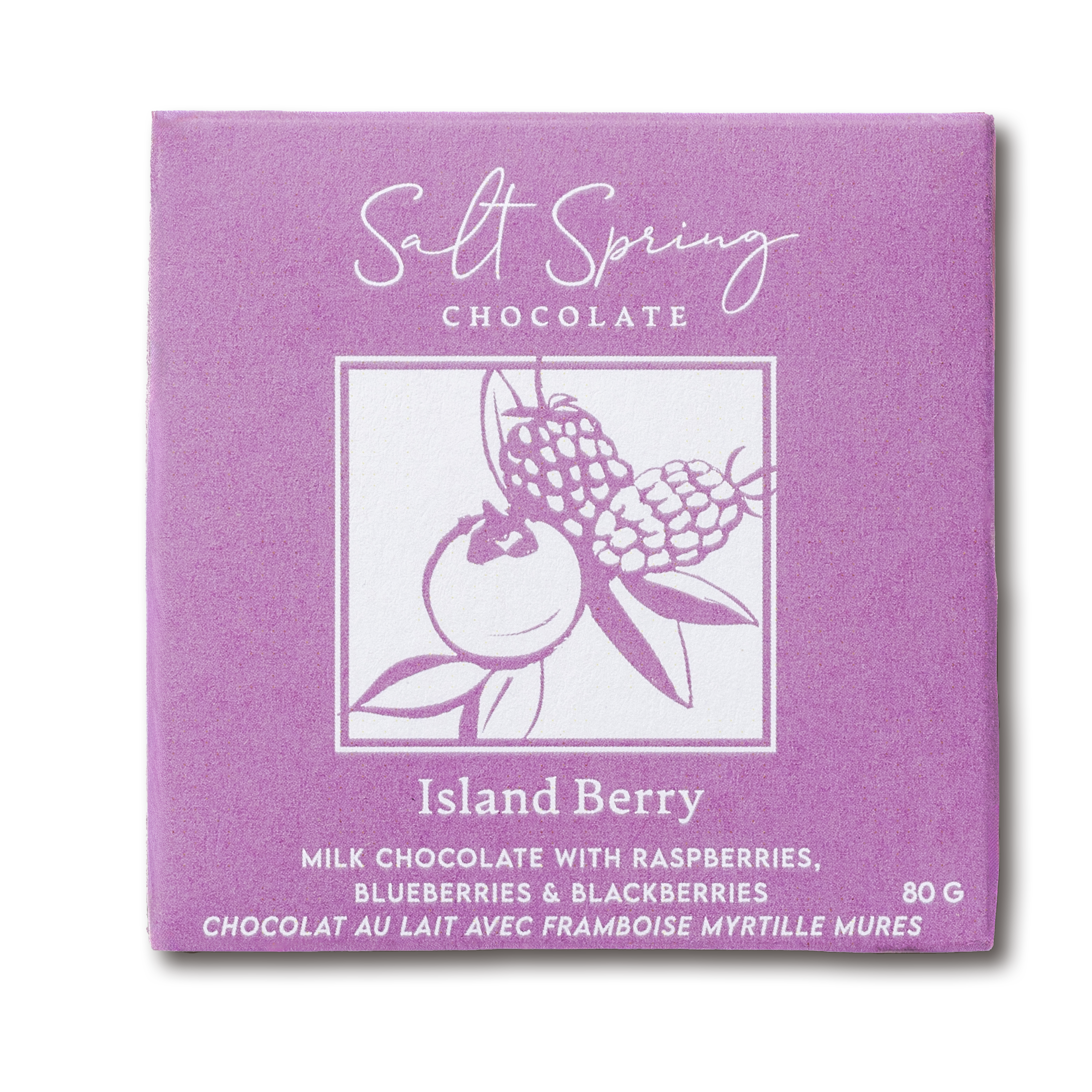 Island Berry Milk Chocolate with Blackberry, Raspberry & Blueberry