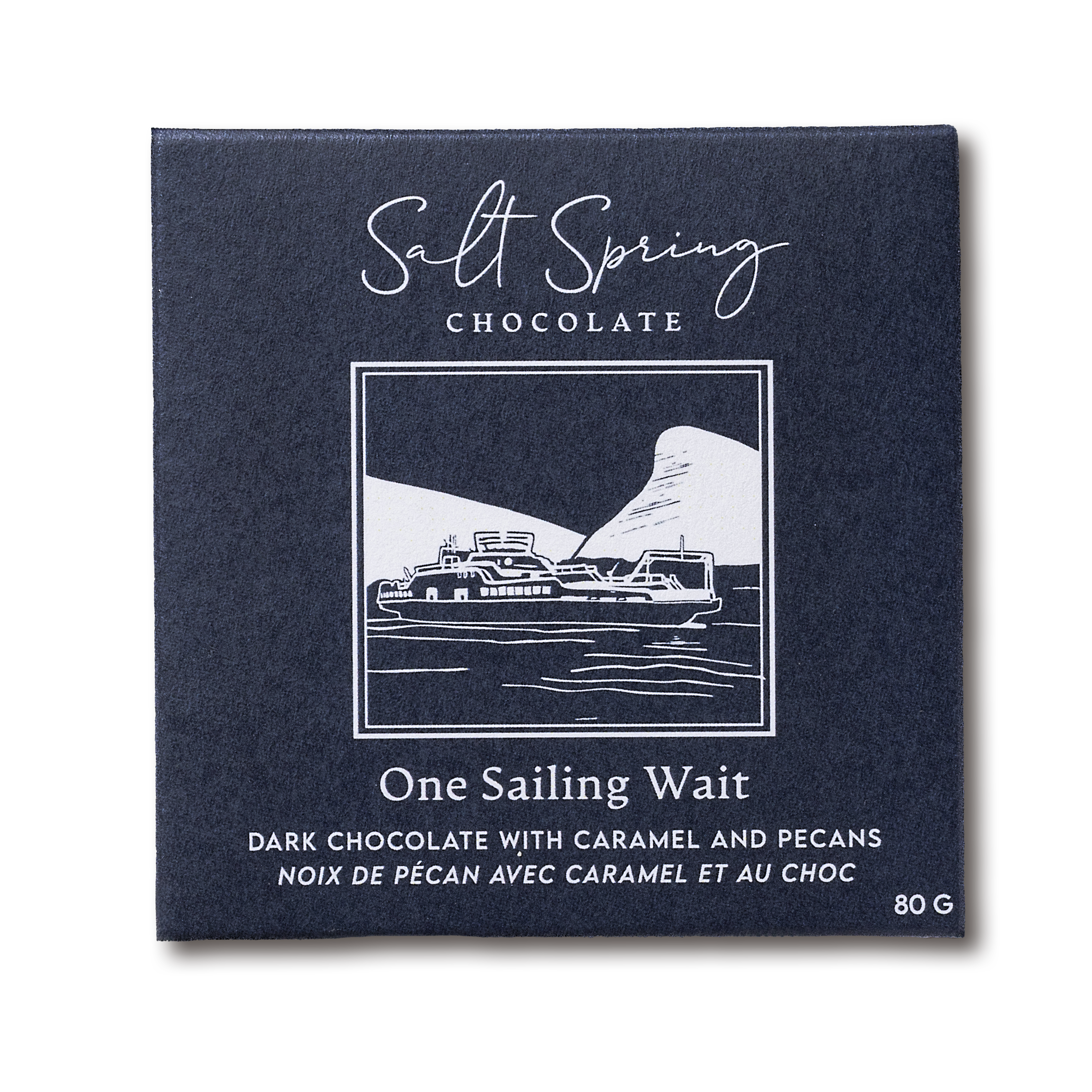 One Sailing Wait Dark Chocolate Pecan & Caramel Bar