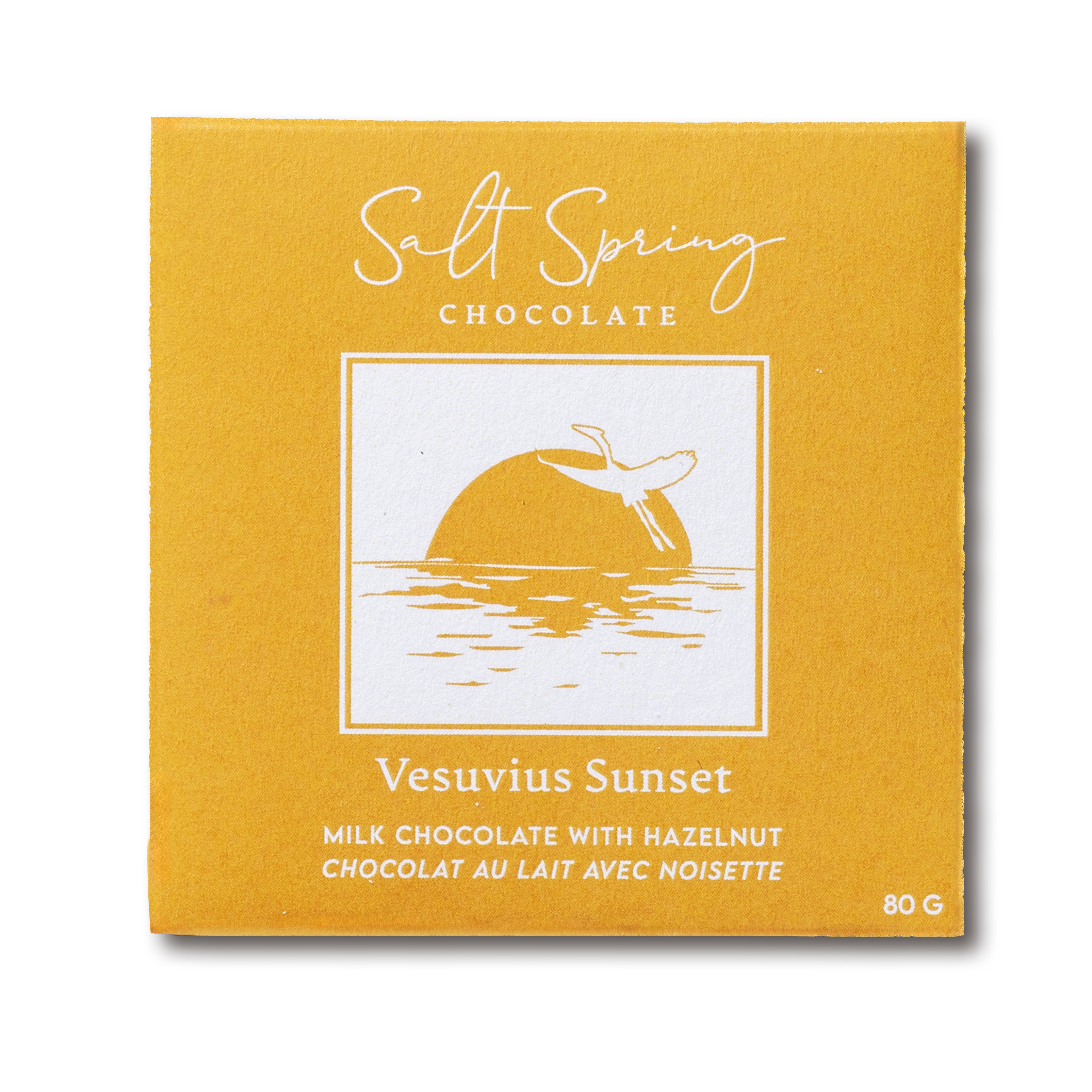 Vesuvius Sunset Milk Chocolate Hazelnut Bar