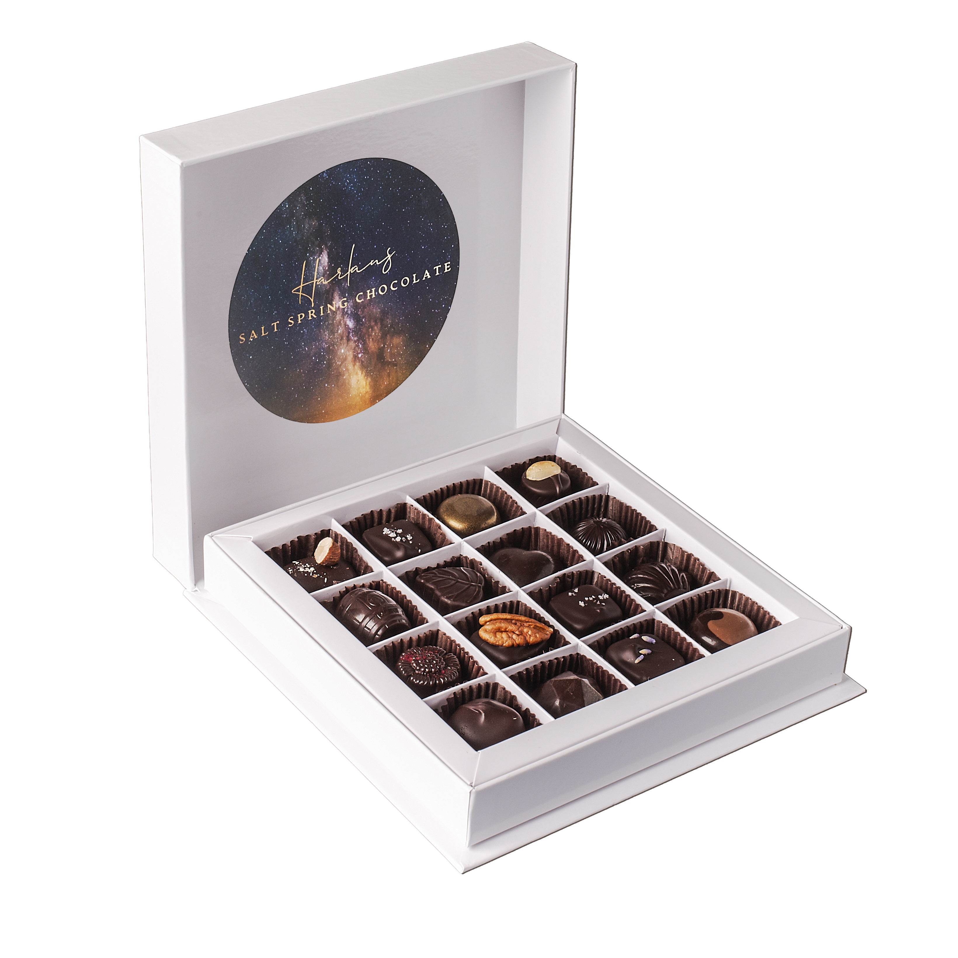 16 Piece Truffle Collection Assortment of Dark Chocolate