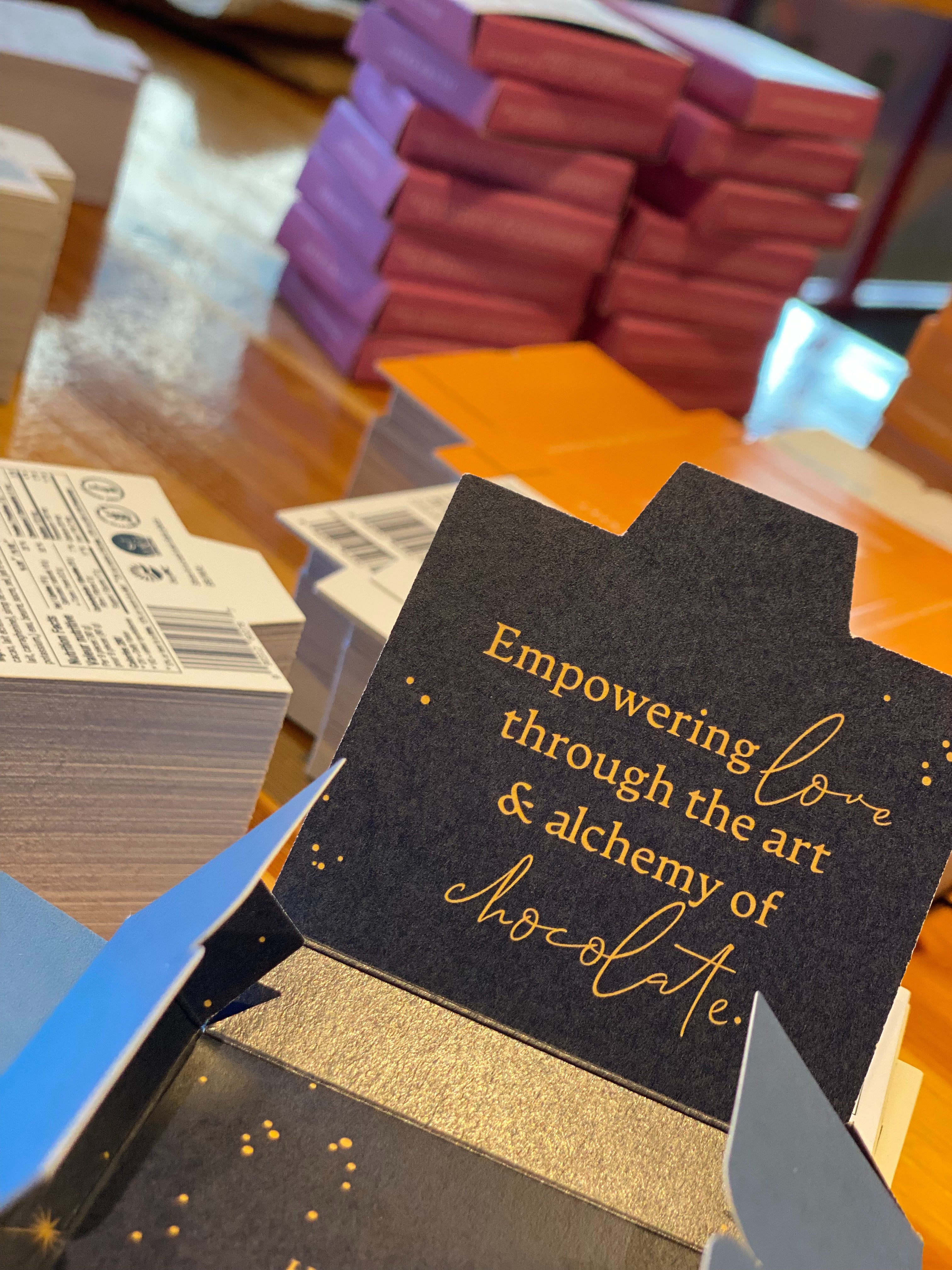 Vesuvius Sunset  Milk Chocolate Hazelnut Bar