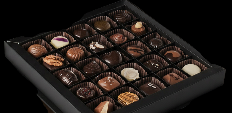 25 piece Salt Spring Assorted Holiday Chocolate Box