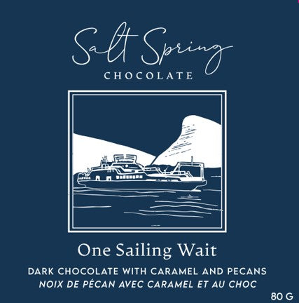 One Sailing Wait Dark Chocolate Pecan & Caramel Bar