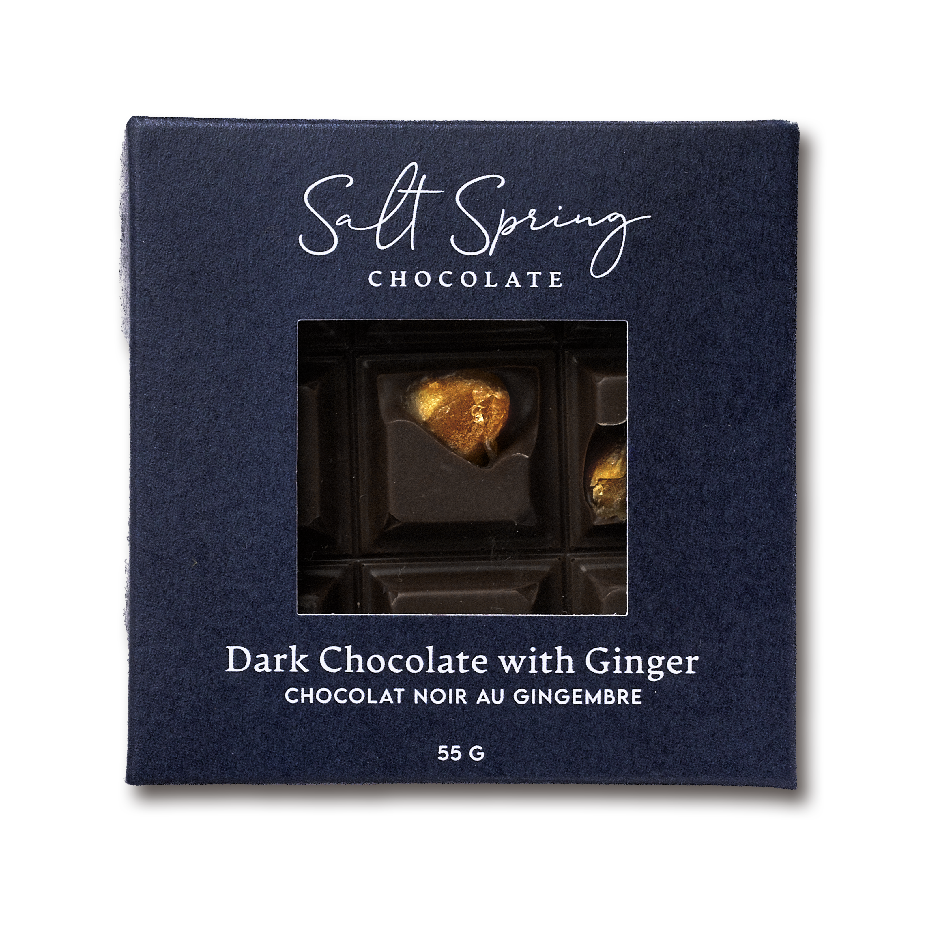 Dark Chocolate with Ginger Peekaboo Bar