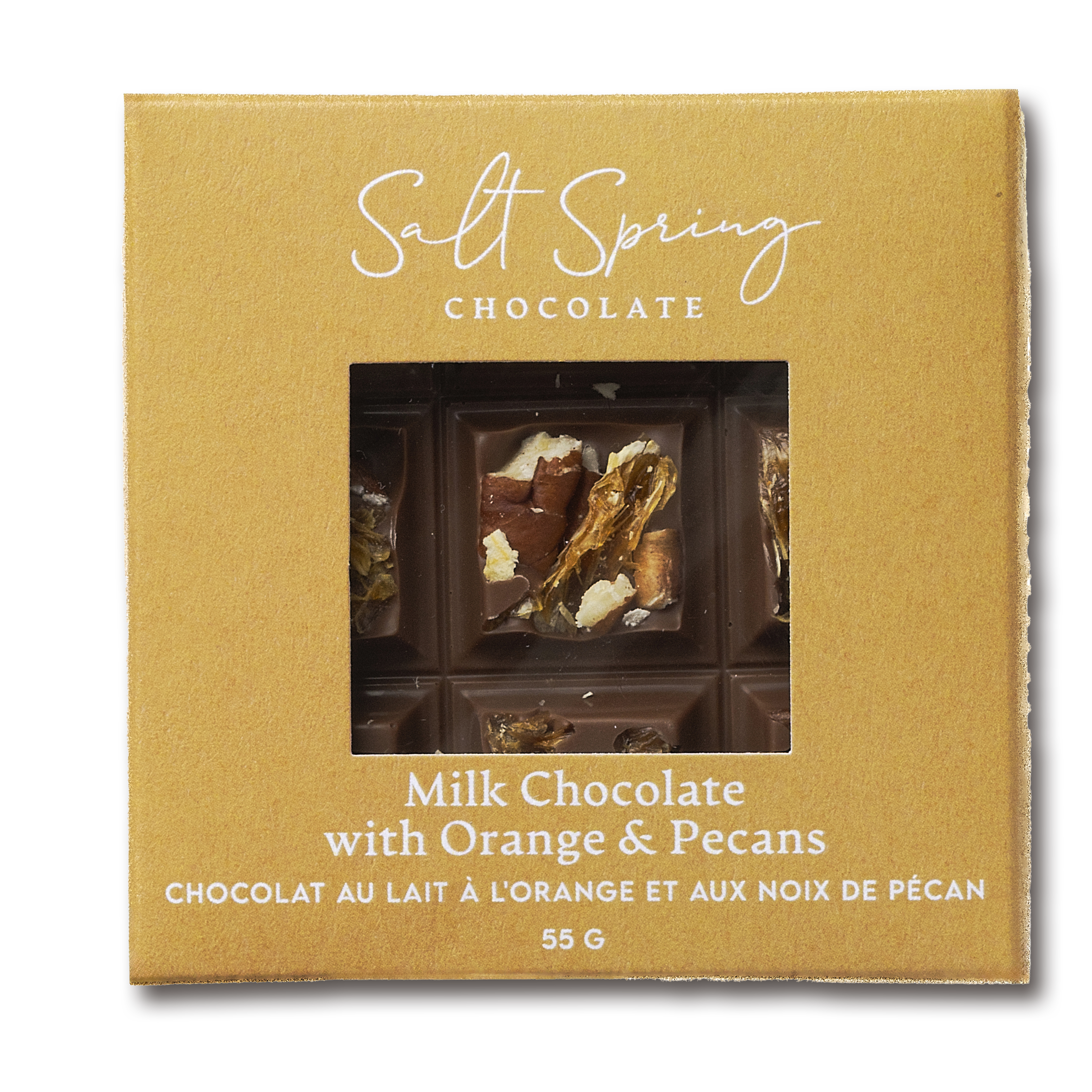Milk Chocolate Roasted Pecan & Orange Peekaboo Bar