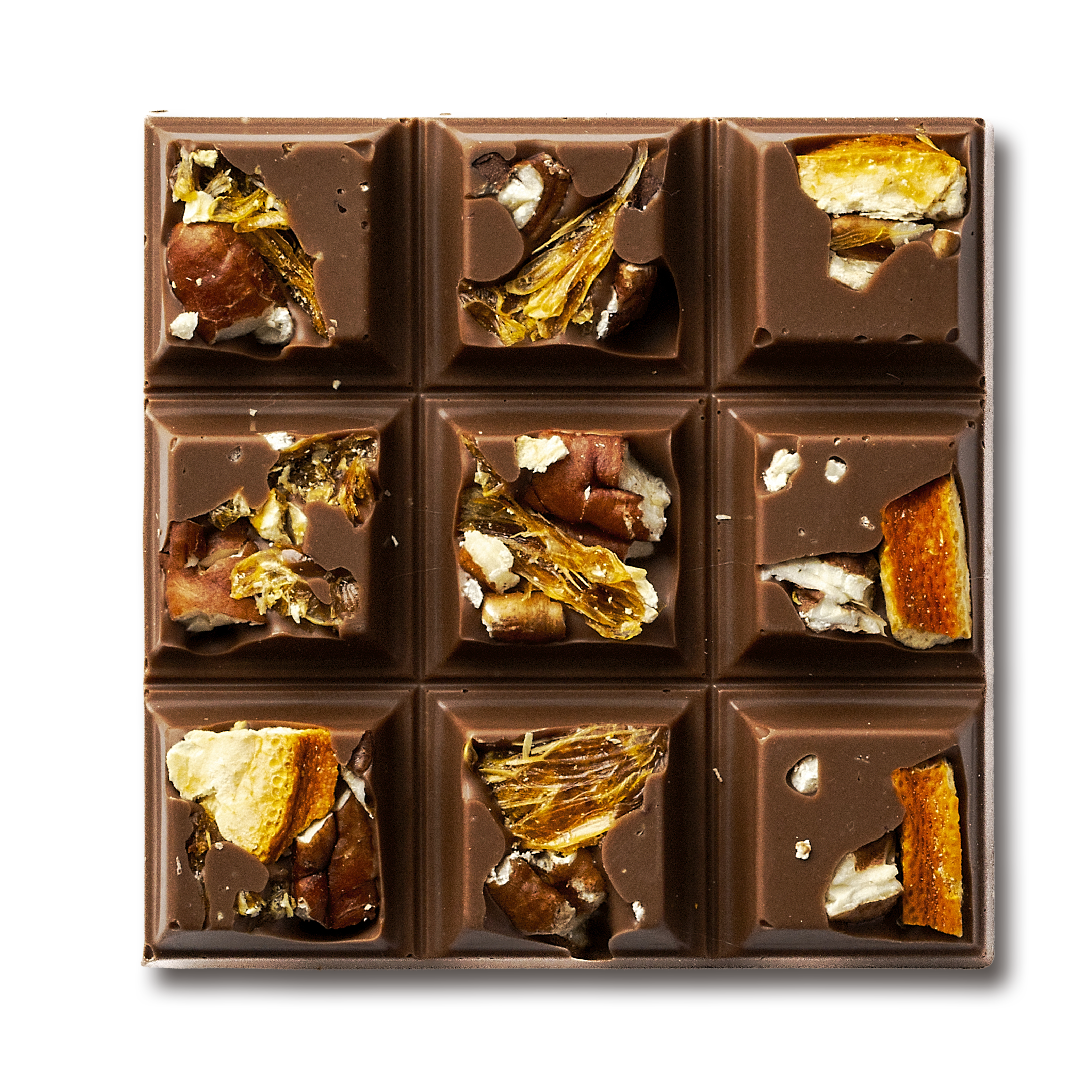 Milk Chocolate Roasted Pecan & Orange Peekaboo Bar