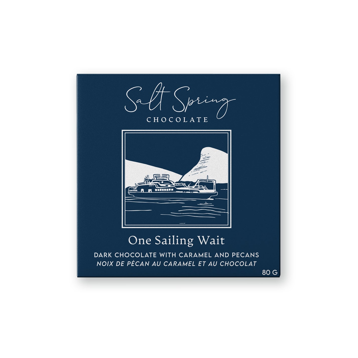 One Sailing Wait Dark Chocolate Pecan Caramel Bar