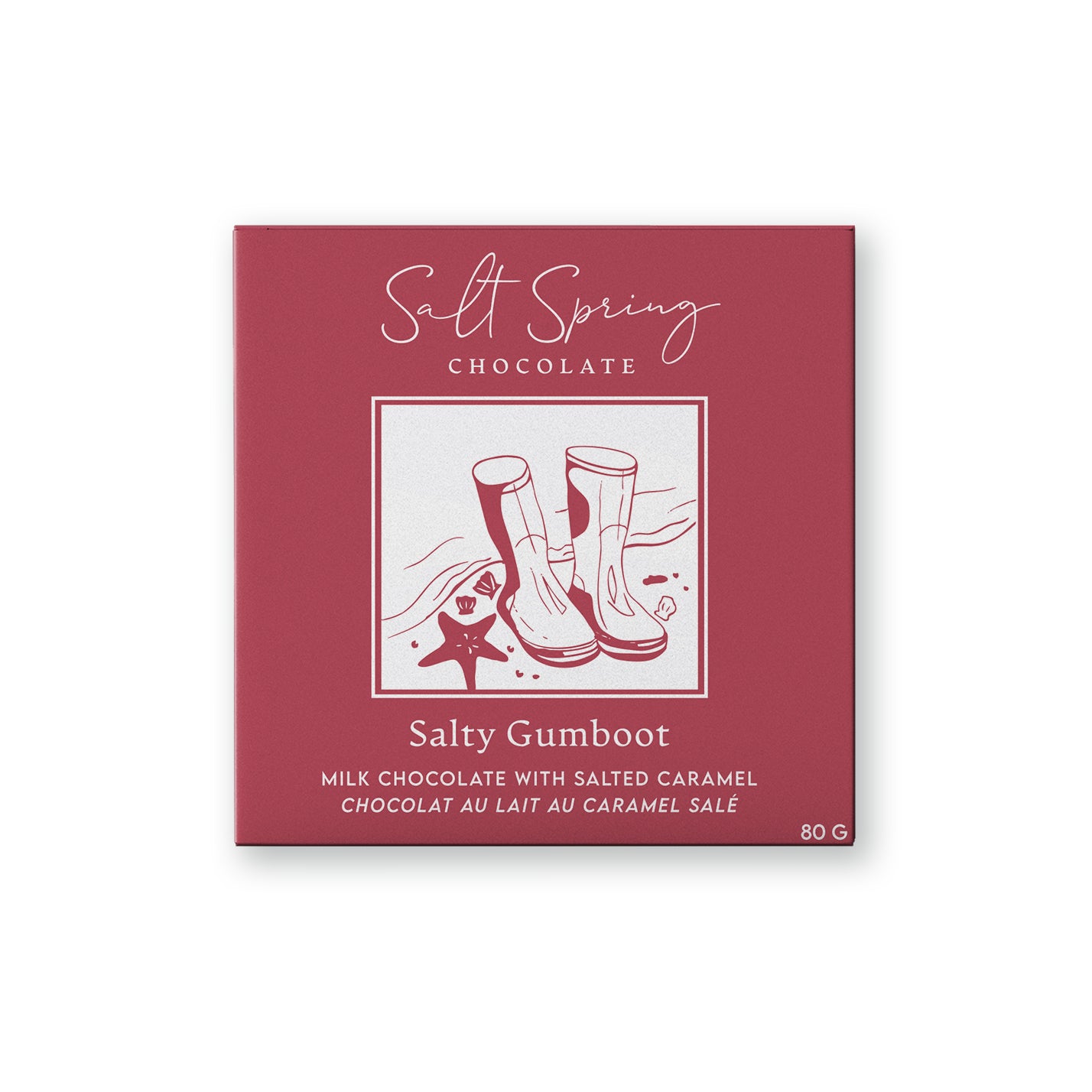 Salty Gumboot Milk Chocolate Caramel Bar