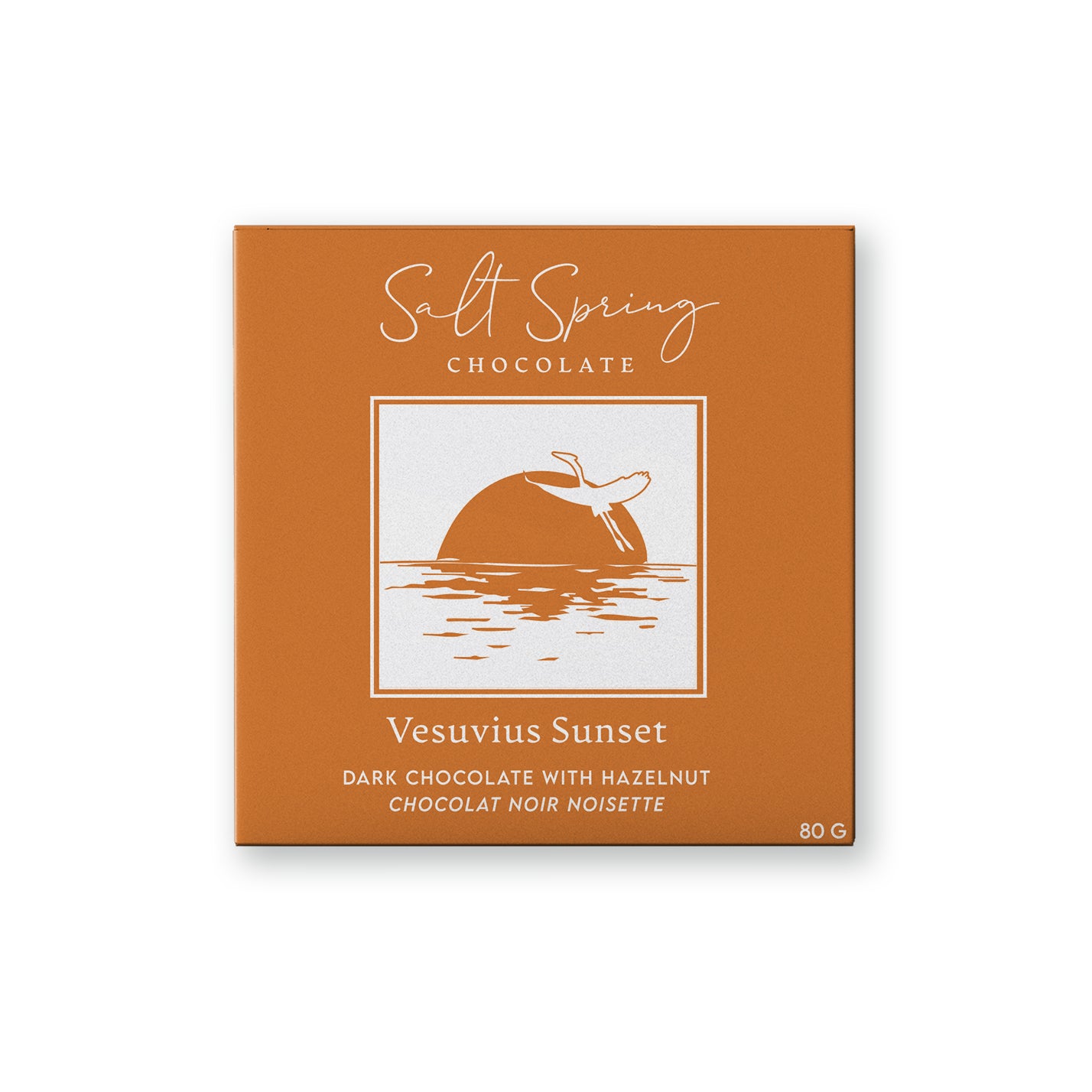 Vesuvius Sunset Dark Chocolate Hazelnut Bar
