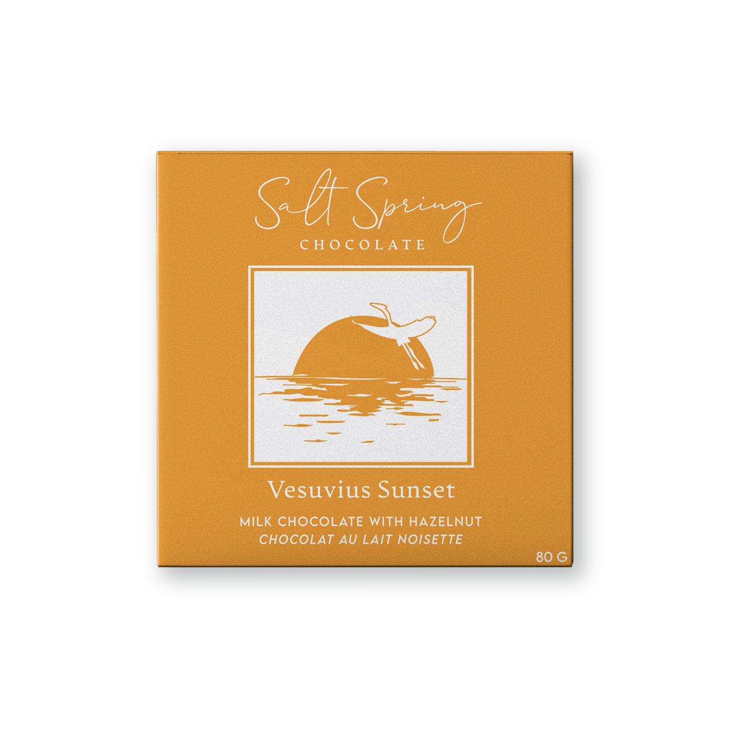 Vesuvius Sunset  Milk Chocolate Hazelnut Bar