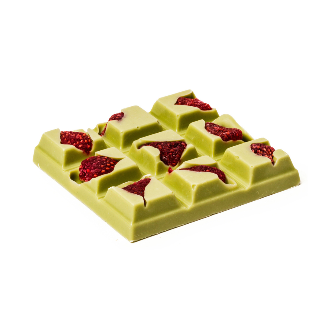 White Chocolate Macha & Strawberry Peekaboo Bar