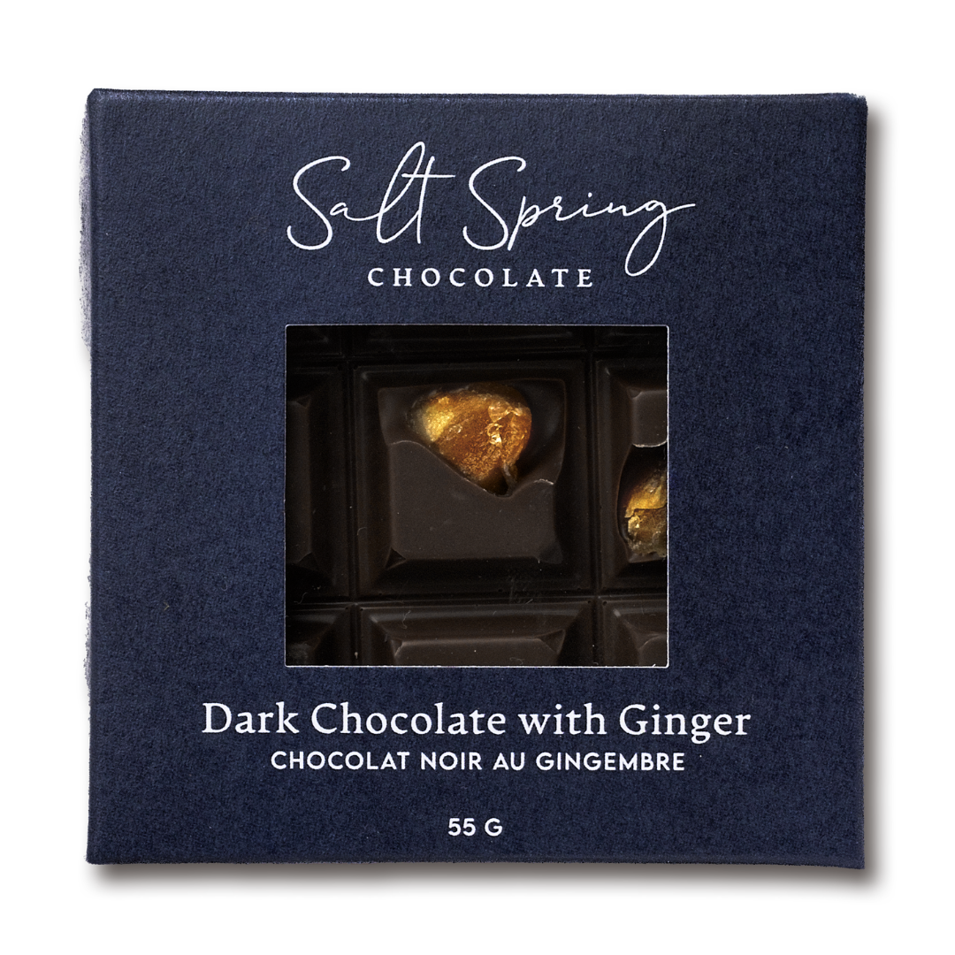 Dark Chocolate with Ginger Peekaboo Bar