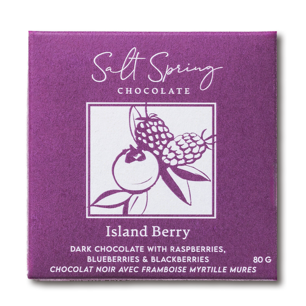 Island Berry Dark Chocolate with Blackberry, Raspberry & Blueberry