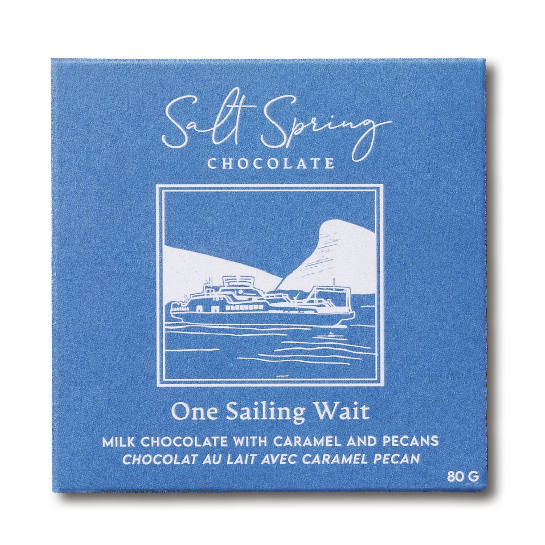 One Sailing Wait Milk Chocolate Pecan & Caramel Bar