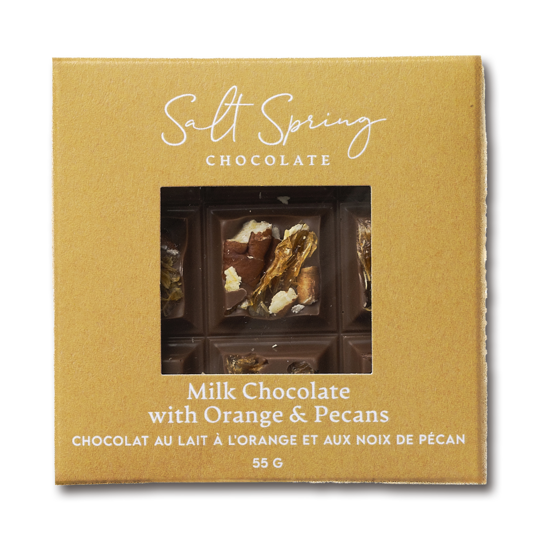 Milk Chocolate Roasted Pecan & Orange Peekaboo Bar