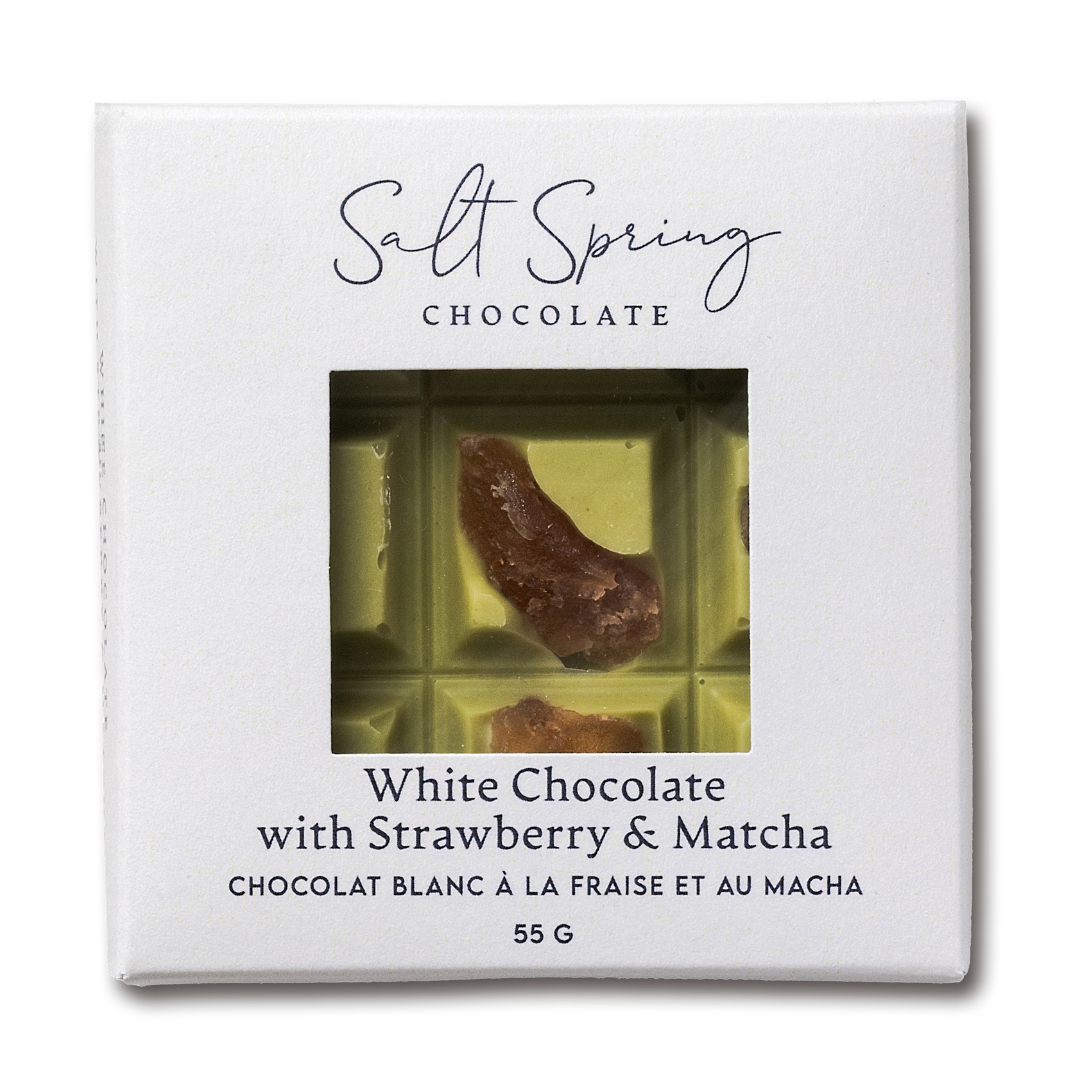 White Chocolate Macha & Strawberry Peekaboo Bar